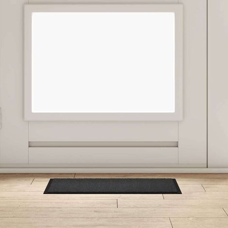 Fußmatte Anthrazit 60 x 40 x 1,2 cm Teddystoff