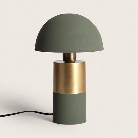 Lámpara de Mesa Metal Tanev Lis Verde Oliva