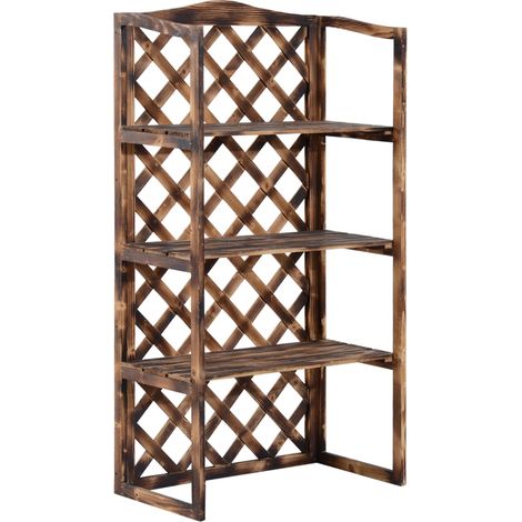 Pflanzenregal easycomfort 3 tier Fichtenholz 80x40x150 cm