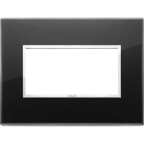 Placca 4M nero diamante Vimar Eikon Evo 21654.76