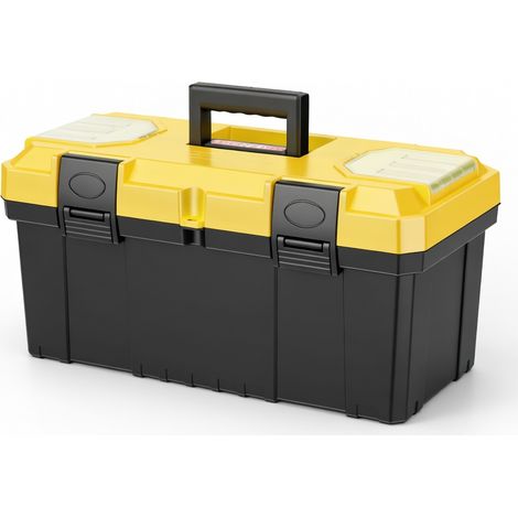 Caja de herramientas doble capa 20 pulgadas reforzada roja (1/5)