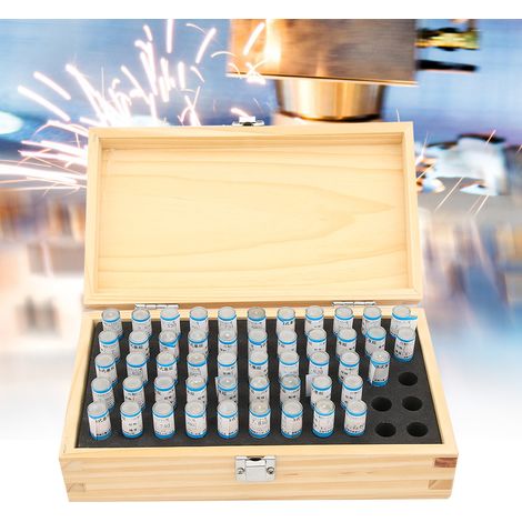 50-teiliger Stiftmesssatz 7,51–8 mm, Toleranz 0,001 mm, Präzisionswerkzeug für Wälzlagerstahl (1/5)