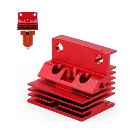 Pour K1/K1 Max extrudeuse dissipateur de chaleur, K1 Max dissipateur de chaleur haut débit imprimante haute température K1 Hotend Kit bloc pour Creality K1/K1 Max céramique Hotend Kit (dissipateur de (1/5)
