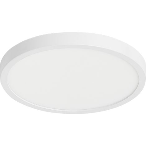 Plafonnier LED encastré 24W 2520lm rond pour cuisine, chambre, couloir (lumière chaude 2800-3200K) (1/5)