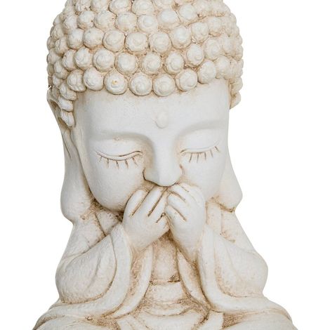 Estatuilla de Buda blanco Ilan - Atmosphera créateur d'intérieur (1/4)