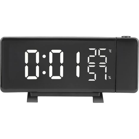 Innovativer digitaler USB-Projektionswecker mit Thermometer und Hygrometer für den Einsatz zu Hause und im Büro. (1/5)
