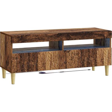 LED-TV-Schrank Altholz Holzwerkstoff vidaXL (1/5)
