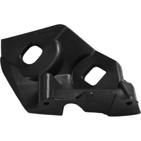 1 Stück: Vorne links. Farbe: Schwarz. Material: Kunststoff. Stoßstangenhalterung vorne, vordere Außenstoßstange. (1/4)