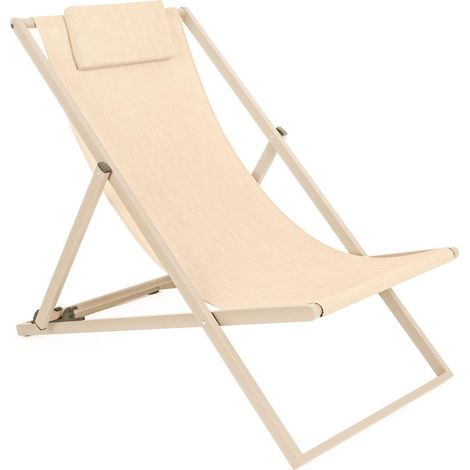Widersprüchlicher Stahldecks mit Santorini -Textilensitz - Tan (1/5)