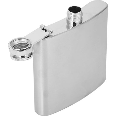 Flacon à Whisky en Acier Inoxydable Élégant, Portable avec Entonnoir, 5oz (1/5)