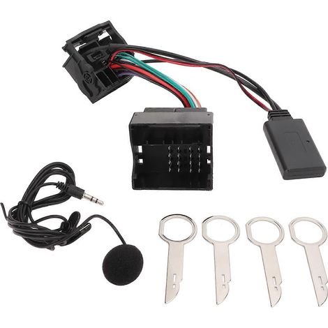 Adaptateur audio sans fil Bluetooth 5.0 avec câble d'entrée AUX (avec microphone) compatible avec Ford Focus, Ford Mondeo, Ford Fiesta et Ford Fusion 6000CD (1/5)
