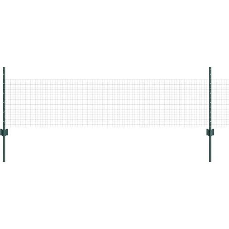Maison Exclusive - Schweißdrahtzaun mit Pfosten 25 x 0,5 m (B x H