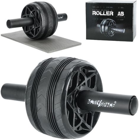 Roue abdominale pour exercices abdominaux + tapis R02 (1/5)