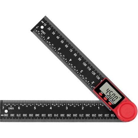 Rapporteur dAngle Numrique 2 en 1 LCD Digital Mesureur dangle 8-inch 200mm Angle Gauge Mise Zro Bascule de Degr et Odipie (1/4)