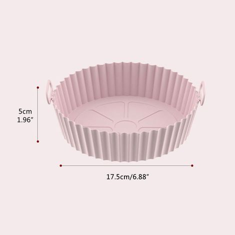 Panier réutilisable en silicone pour air fryer, doublure alimentaire résistante aux hautes températures, compatible friteuse sans huile (1/3)