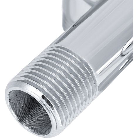 Robinet Double Voie pour Toilette et Lave-linge en Cuivre Poli - Valve de Distribution d'eau avec Écrous Quart de Tour, Prise de Nettoyeur haute pression (1/5)