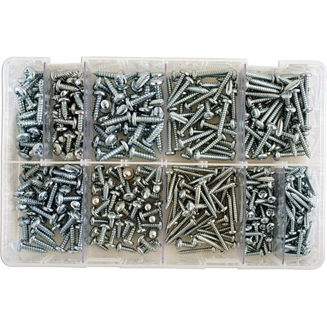 VarietÃ  di viti autofilettanti tipo Parker nÂ° 4 a 10