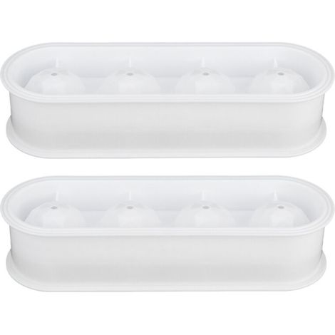 Whisky-Eiswürfelform, 2 Stück – 4-Fächer-Eiswürfelform in Lebensmittelqualität für die Hausbar (1/5)