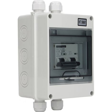 Miniatur-2-poliger 125-A-Schutzschalter (IP65) für 1000-V-Photovoltaikanlagen (1/5)