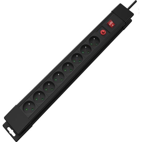 multiprise 8 Prises Type E 1.5m 3500W avec Interrupteur et sécurité Enfant (1/2)
