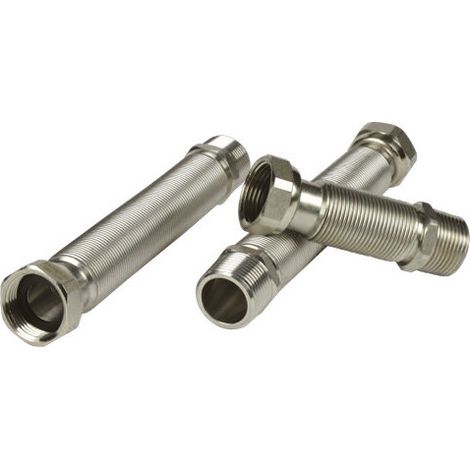 Raccordo flessibile inox MF 1/2" estensibile 200-400 mm – per impianti acqua