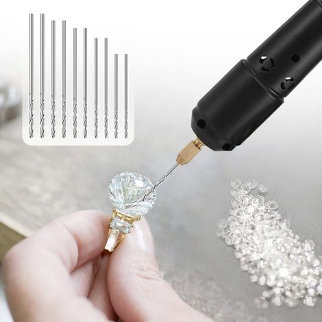 Kit de mini perceuse électrique, 10 embouts, 100 broches (1/5)