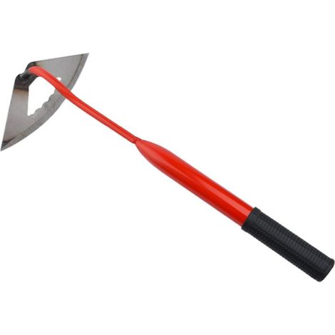 Houe manuelle en acier, outil portable de désherbage et d'ameublissement du sol pour la plantation de jardin (1/5)