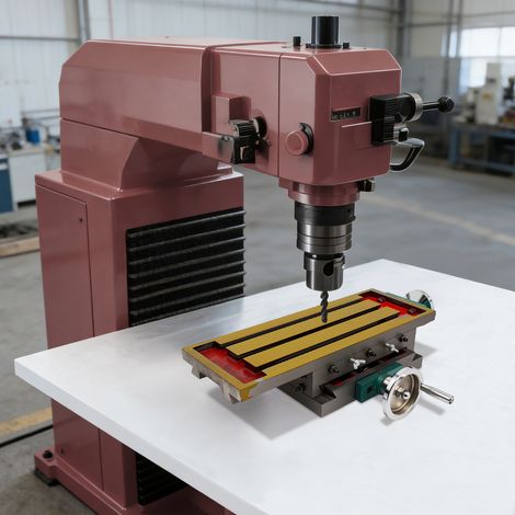 Fräsarbeitstisch, Arbeitstisch für Fräsmaschine, 2‑achsiger Fräsarbeitstisch für Fräs‑ und Bohrmaschinen (1/5)
