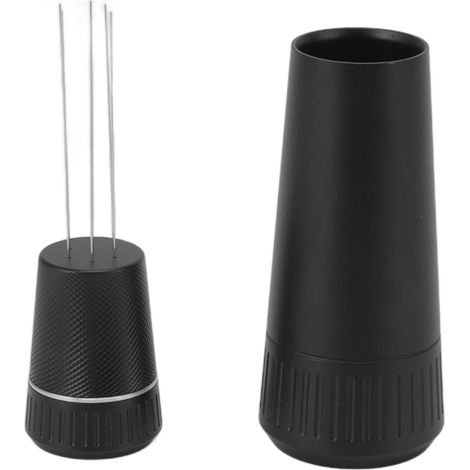Distributeur de café à aiguille Toivize Acier inoxydable et aluminium Noir Ergonomique et portable pour espresso (1/5)