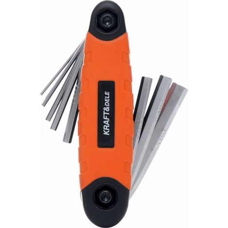 Jeu de 8 clés Allen pliables HEX KD11934 (1/5)