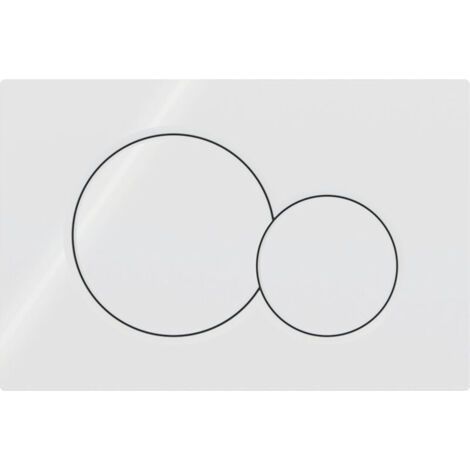 Suitable for GEBERIT SIGMA 01 Trigger plate - Suitable for water tank UP320 / UP720 - 115.770.11.5 - White (1/2)
