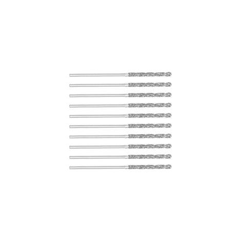 20 brocas de diamante HSS de 1 mm para vidrio, azulejos, cerámica, piedra y conchas.
