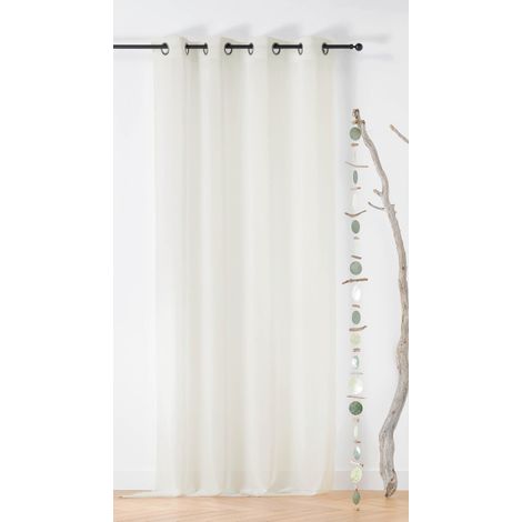 Voilage seaqual recyclé - 135x260cm - Ecru (1/2)