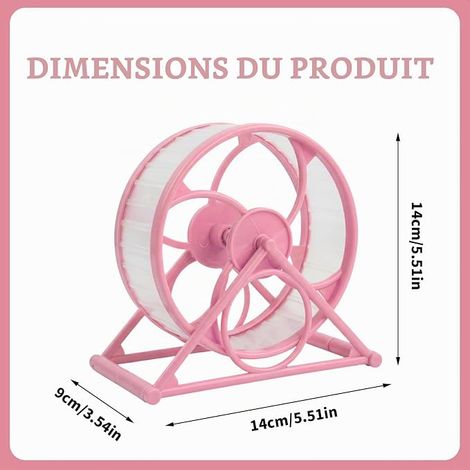Silent Hamster Wheel 14 cm, Exercise Wheel Non-Slip (1/4)