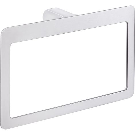 PORTA SALVIETTE DA PARETE AD ANELLO IN OTTONE CROMATO MODELLO PIRENEI - DIM. CM (LXPXH): 23X5X15  - GDY