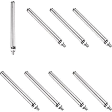 Boulons d'Expansion M6 x 120mm, Boulons d'Expansion en Acier Inoxydable 304, Fixation d'Ancrage de Manchon de Boulon pour Mur en Béton Brique Mur en Plaques de Plâtre, Argent (1/4)