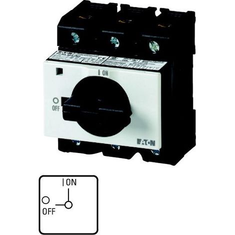 Inter. Marche-Arrêt tripolaire 63 A verrouillable encastré IVS 000041099 EATON P3-63/IVS