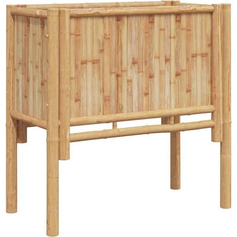 Lit mezzanine en bambou marron, 70 x 35 x 70 cm (1/5)