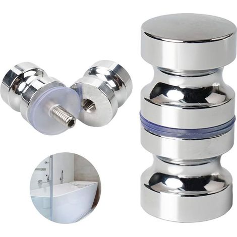 Badezimmertürgriff, 1-teiliger Glasduschtürgriff, Duschtürgriff aus Aluminiumlegierung für Badezimmer, Büro, Hotel (1/5)