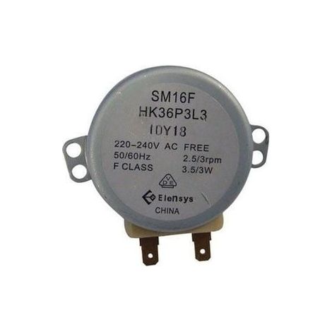MOTEUR 220-240V 2.5/3R.P.M 3.5/3W DE PLATEAU-TOURNANT POUR MICRO-ONDES SMEG