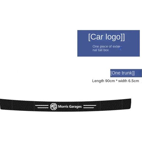 (Réserve 1 pièce) 4 pièces Autocollant de protection anti-rayures en fibre de carbone pour seuil de porte de voiture MG 6MG,bande de seuil de navigation MGONE,intérieur de voiture ZS/HS MG (1/3)