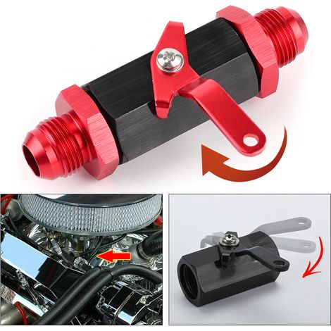 Clapet anti-retour Y974 -10AN en alliage d'aluminium, pour tuyau de carburant AN10 (rouge), pièce de rechange pour voiture. (1/5)