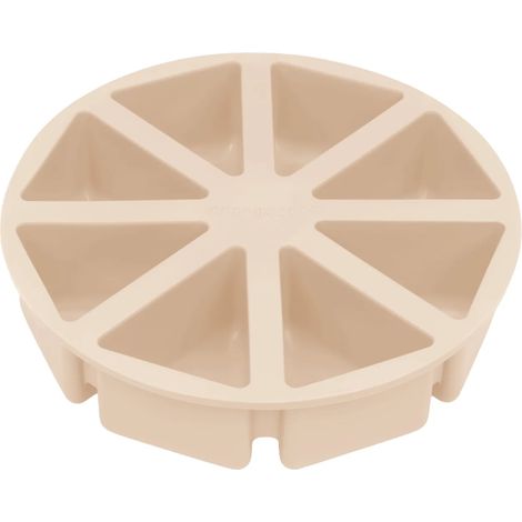 Moule à pâtisserie en silicone beige MinikOiOi pour mini-cupcakes, lot de 8. (1/5)
