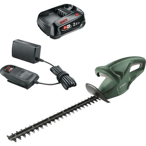 Bosch 0600849H03 EasyHedgeCut 45cm 18V Hedge Cutter Trimmer + 2.5AH Battery kit