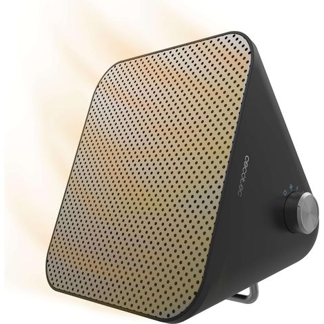 Chauffage céramique noir 1500 W silencieux