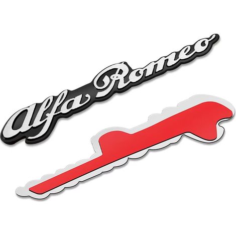 10 Badge Emblema 3D in Metallo per Alfa Romeo – Adesivo Decorativo Auto (1/5)