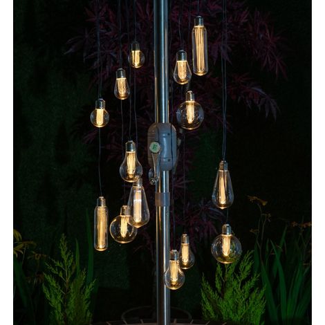 15 x Noma Edison Bulb Chandelier String Parasol Garden Lights 1018005 Lightbulb