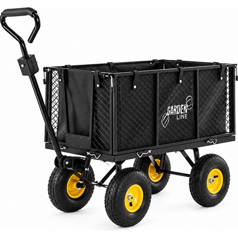 Aga Carrello da giardino XL Nero (1/5)
