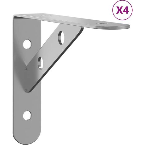 Maison Exclusive - Regalträger 4 Stk. 15x2,5x11,5 cm Silbern Edel