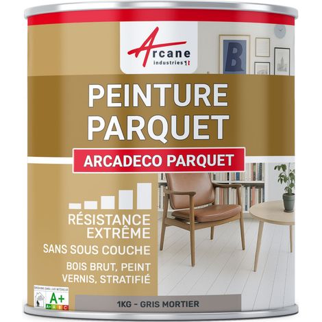 Peinture pour parquet bois, stratifié - 1 kg Gris Mortier - RAL 060 60 05 - ARCANE INDUSTRIES